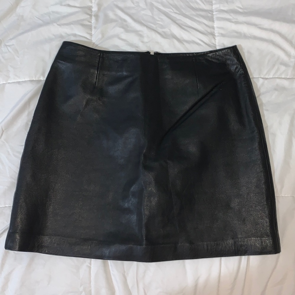 The Limited Black Faux Leather Mini Skirt